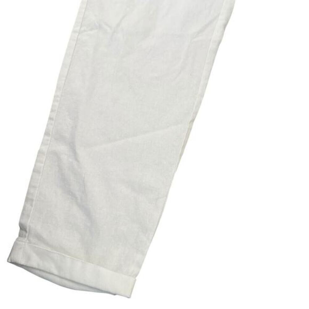 J. Crew Linen Blend Retreat Old Money Beachcore Pull On Relaxed White Women Pant - Picture 8 of 10